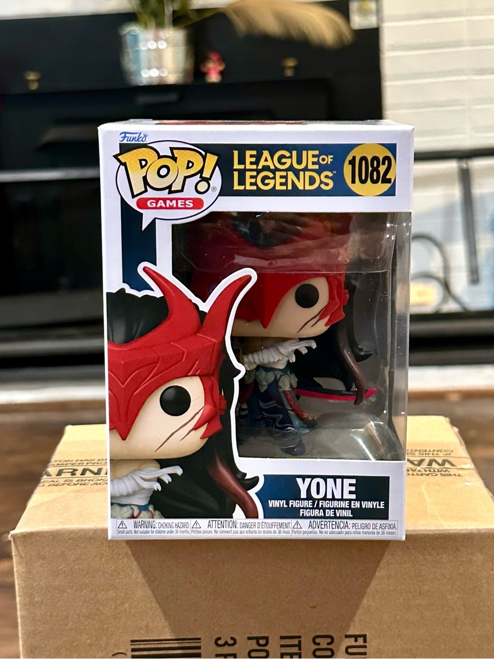 Funko Pop! Games League of Legends Yone Vinyl Figure - Red, Black, White
